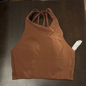 Lululemon Athletica Brown Crop Top